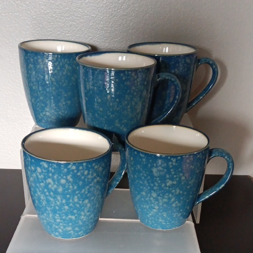 Sango Jewel Blue #4893 Mugs - Set 5